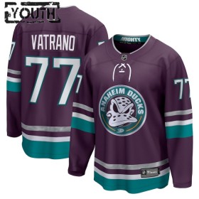Anaheim Ducks tröja 30th Anniversary Replica Frank Vatrano 2023-24 Lila Tredje - NHL Tröjor Barn